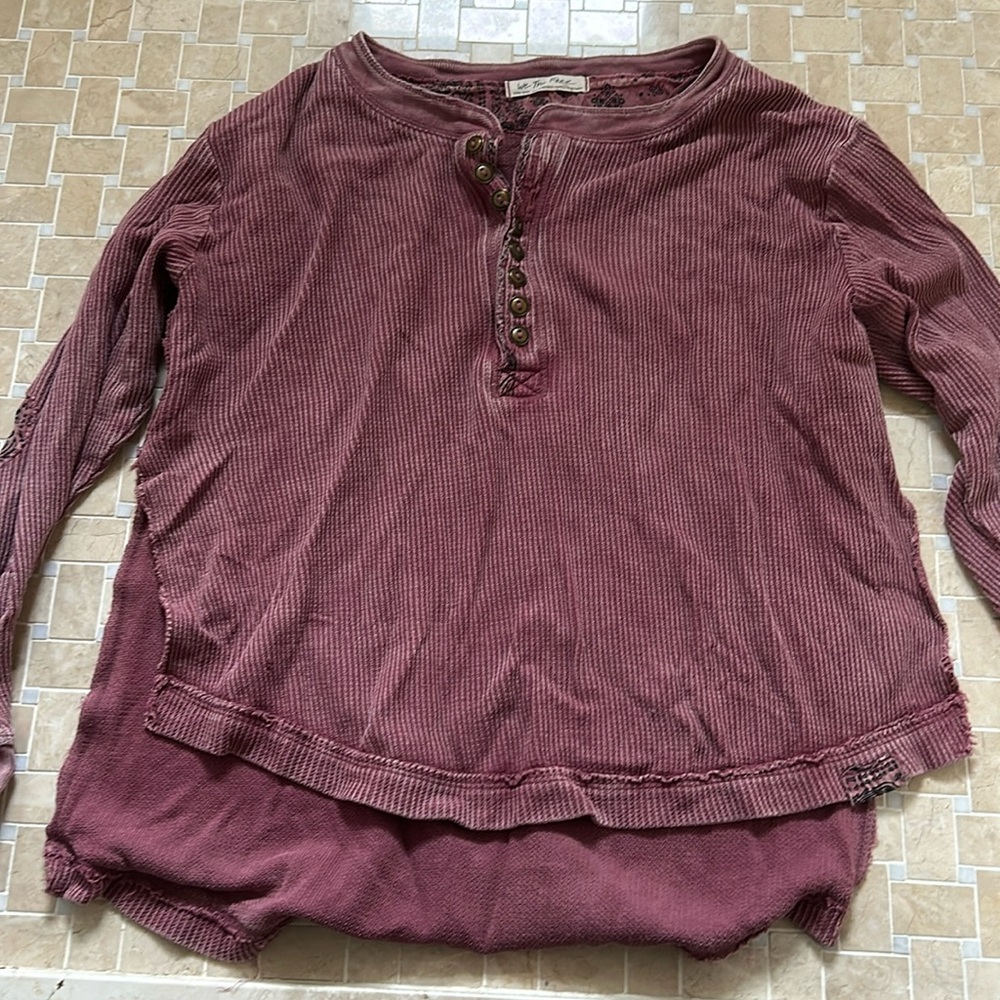 Free People Dusty Rose Top